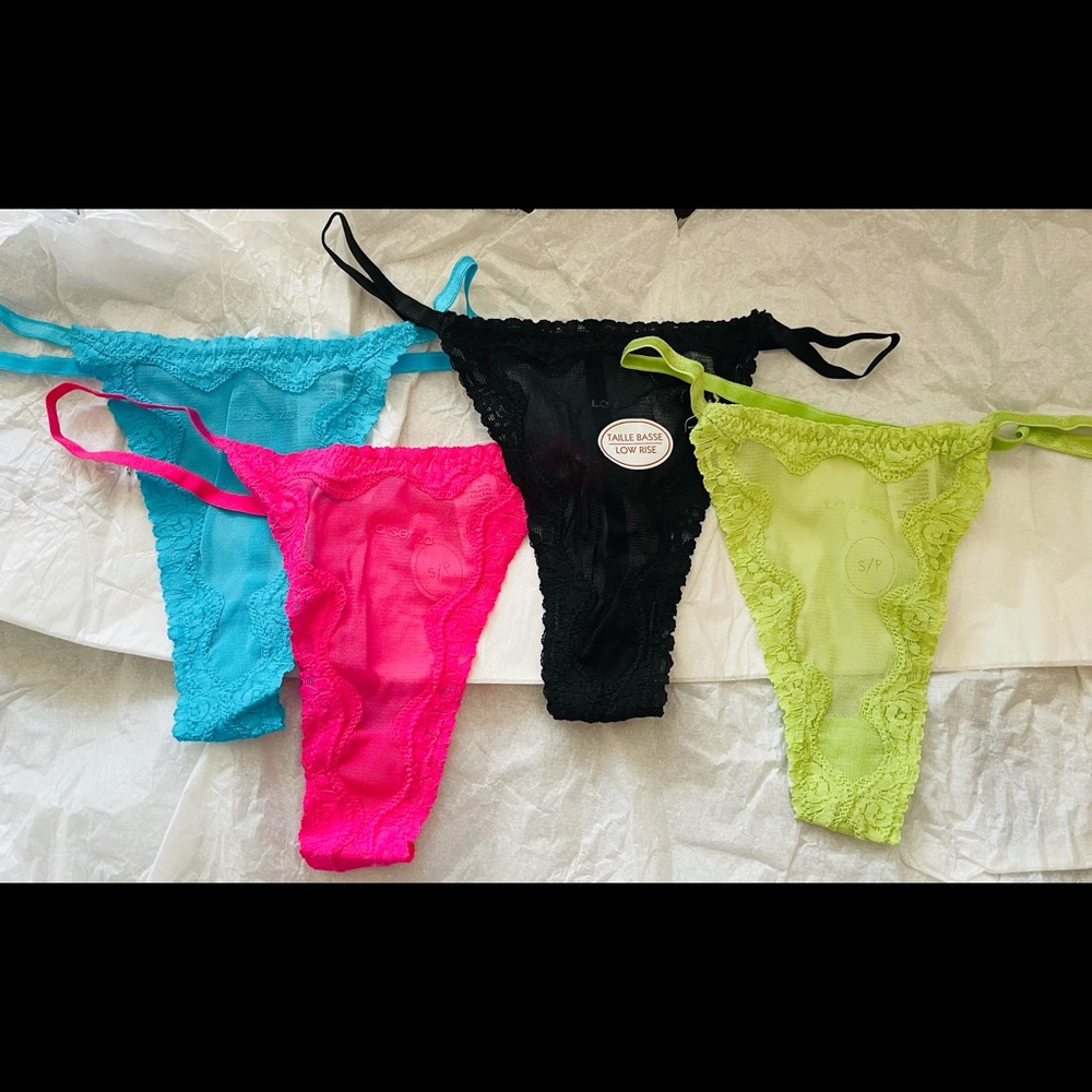 NWT La Senza Lace T strings Sz Small